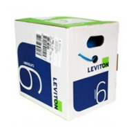 LEVITON - CAT 6, 4PR, U/UTP, 23 AWG, CM, BLUE, 305M REEL-IN-BOX
